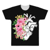 Heart And Flowers All Over Men's T-shirt