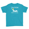 caution men at work Youth Tee