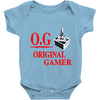old school gamer Baby Onesie