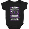 Never Underestimate The Strength Of A Gynecologic Cancer Warrior Baby Bodysuit
