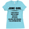 Super June Girl Ladies Fitted T-Shirt