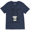 RIGHT MEOW BEER CAT V-Neck Tee