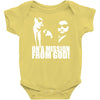 blues brothers inspired on a mission from god funny Baby Onesie