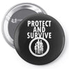 protect and survive Pin-back button