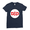 black red Ladies Fitted T-Shirt