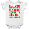 all i want for christmas Baby Bodysuit