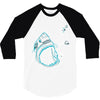 shark attack!!! 3/4 Sleeve Shirt