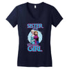 sister of the birthday girl Women's V-Neck T-Shirt