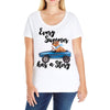 every summer has a story Ladies Curvy T-Shirt