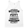 Super Cool Poppy Of A Freaking Awesome Granddaughter Tank Top