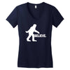 gfoot t shirt funny t shirt cool tshirt sasquatch shirt kids tee shirt Women's V-Neck T-Shirt