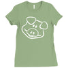 pig funny Ladies Fitted T-Shirt