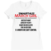 Smartass March Girl Ladies Fitted T-Shirt