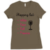 wine shopping Ladies Fitted T-Shirt