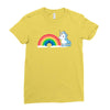 tasty rainbow Ladies Fitted T-Shirt