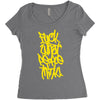 fuck what people think Women's Triblend Scoop T-shirt
