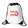 She Wants The D - Dunkin Donuts Drawstring Bags