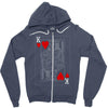 king of hearts playing card Zipper Hoodie