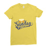 Sunday Funday Ladies Fitted T-Shirt