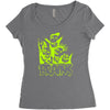 brain squad Women's Triblend Scoop T-shirt