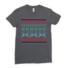 christmas ugly Ladies Fitted T-Shirt