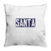 santa colorful glitter Throw Pillow