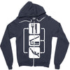 v2 eat sleep scuba dive Zipper Hoodie