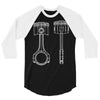sketch of piston 2 3/4 Sleeve Shirt
