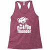 ted fuck you thunder Racerback Tank