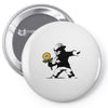 banksy flower Pin-back button