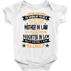 Super Cool Mother In Law Of A Freaking Awesome Daughter Baby Onesie