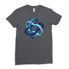imu logo wt Ladies Fitted T-Shirt