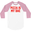 pizza is my bae ringer 3/4 Sleeve Shirt