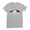 April Peeking Out Baby Boy Ladies Fitted T-Shirt