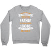 Super Cool Father Of A Freaking Awesome Son Crewneck Sweatshirt