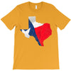 Eroded Texas Map With Flag T-Shirt