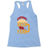 drink beer fuck fear Racerback Tank