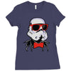 hipster trooper Ladies Fitted T-Shirt