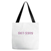 867 midnight Tote Bags