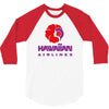 stylish retro hawaiian airlines 3/4 Sleeve Shirt