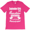 september girls are sunshine mixed with a little hurricane T-Shirt
