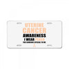 Uterine Cancer Awareness I Wear Peach For Some Special To Me License Plate
