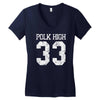 polk high Women's V-Neck T-Shirt