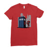 defacing the phonebox hoody Ladies Fitted T-Shirt