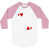 king of hearts playing card 3/4 Sleeve Shirt