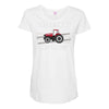 case ih red tractor boy comin' through Maternity Scoop Neck T-shirt