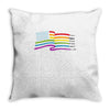 lightsaber rainbow Throw Pillow