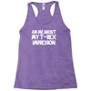 childrens ask me about my t rex flip Racerback Tank