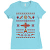 shiny sweater Ladies Fitted T-Shirt