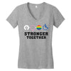 Stronger Together Women's V-Neck T-Shirt
